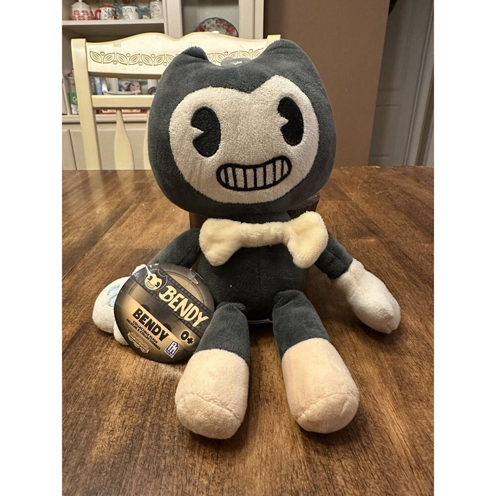 PhatMojo Bendy and the Ink Machine Bendy Black White Plush Stuffed w/ Tags
